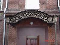 козырек, чугунное литье