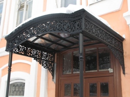 козырек, чугунное литье