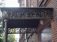 козырек, чугунное литье